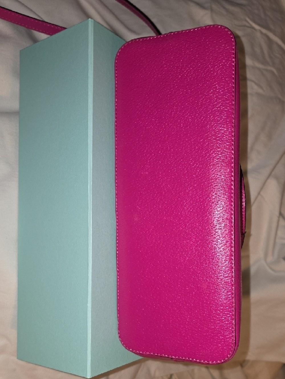 kate spade Hot Pink Dome Satchel with Crossbody Strap - Picture 5 of 6